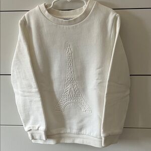 Jacadi White Eiffel Tower Sweatshirt